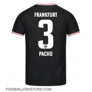 Eintracht Frankfurt Willian Pacho #3 Replik Auswärtstrikot 2023-24 Kurzarm